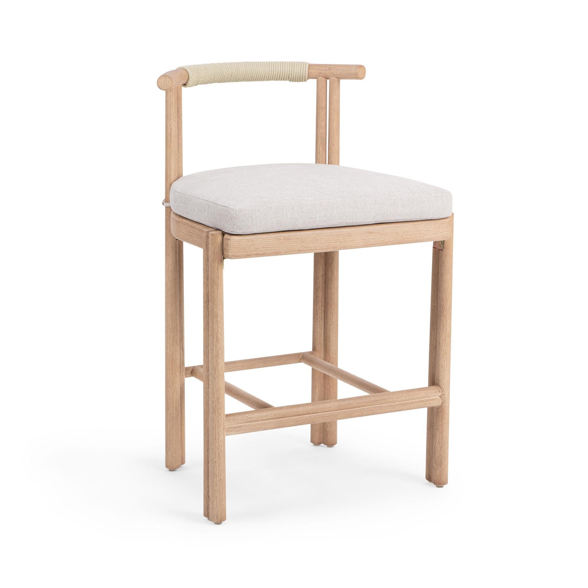 Oliver Brown Outdoor Armless Counter Stool - Ornate Home