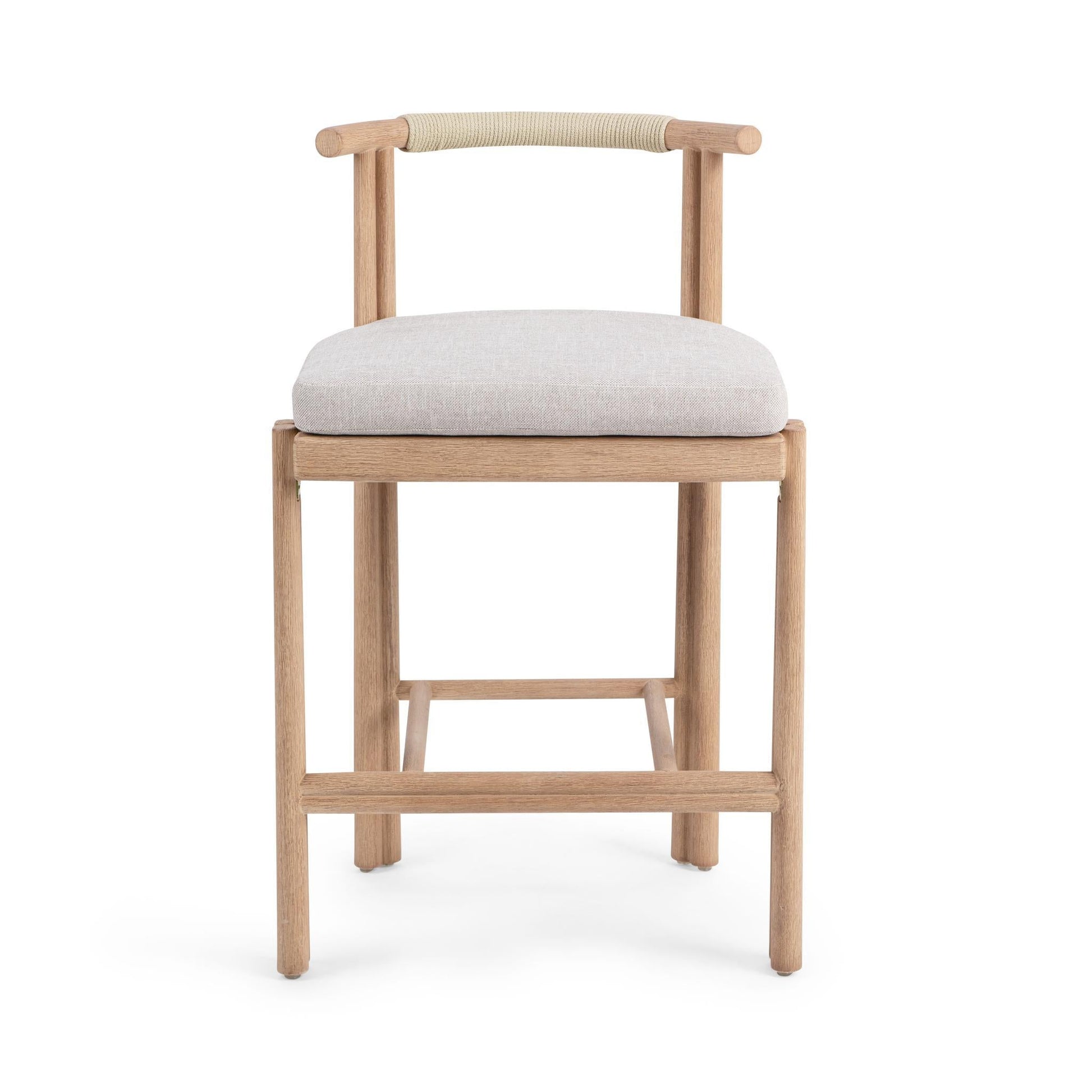 Oliver Brown Outdoor Armless Counter Stool - Ornate Home