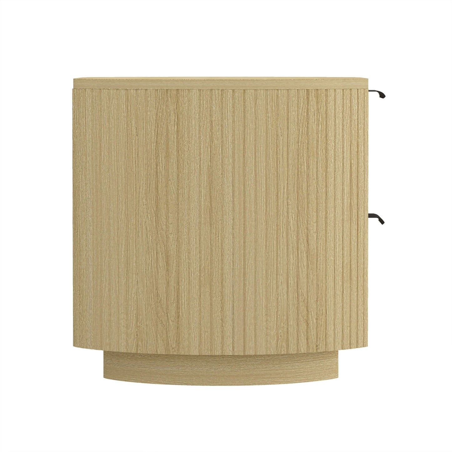 Olivia Nightstand in Natural Oak and Black - Ornate Home