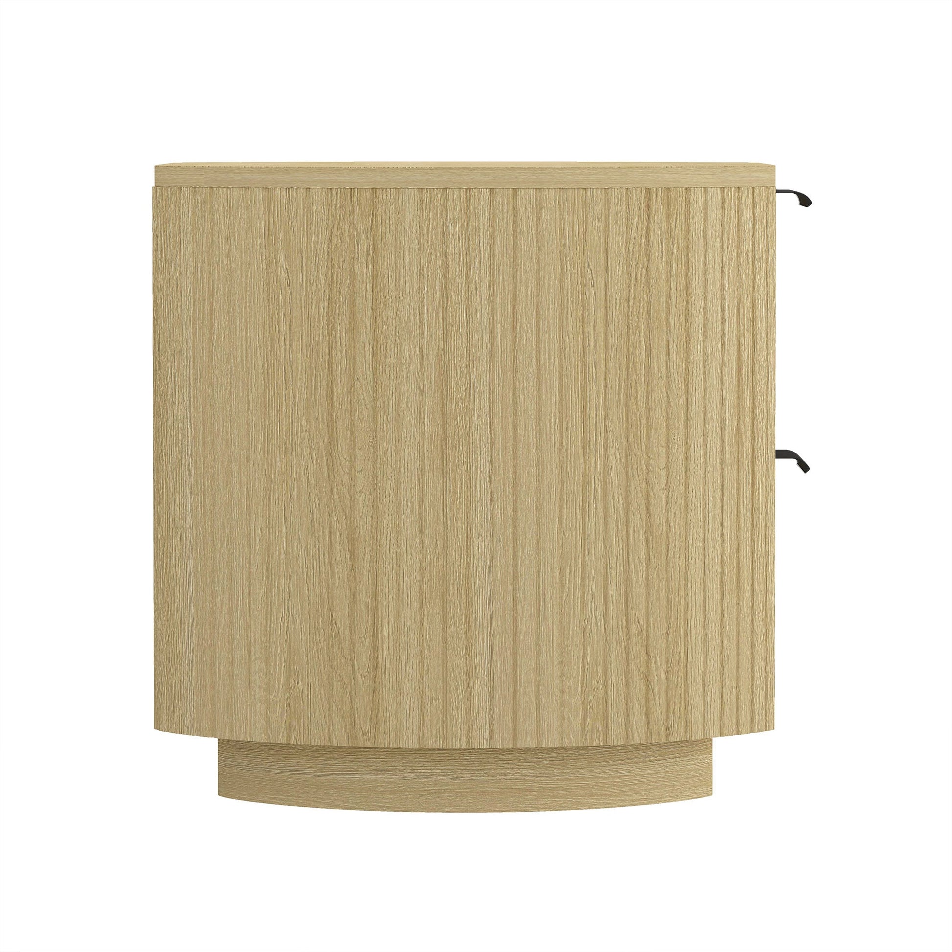 Olivia Nightstand in Natural Oak and Black - Ornate Home