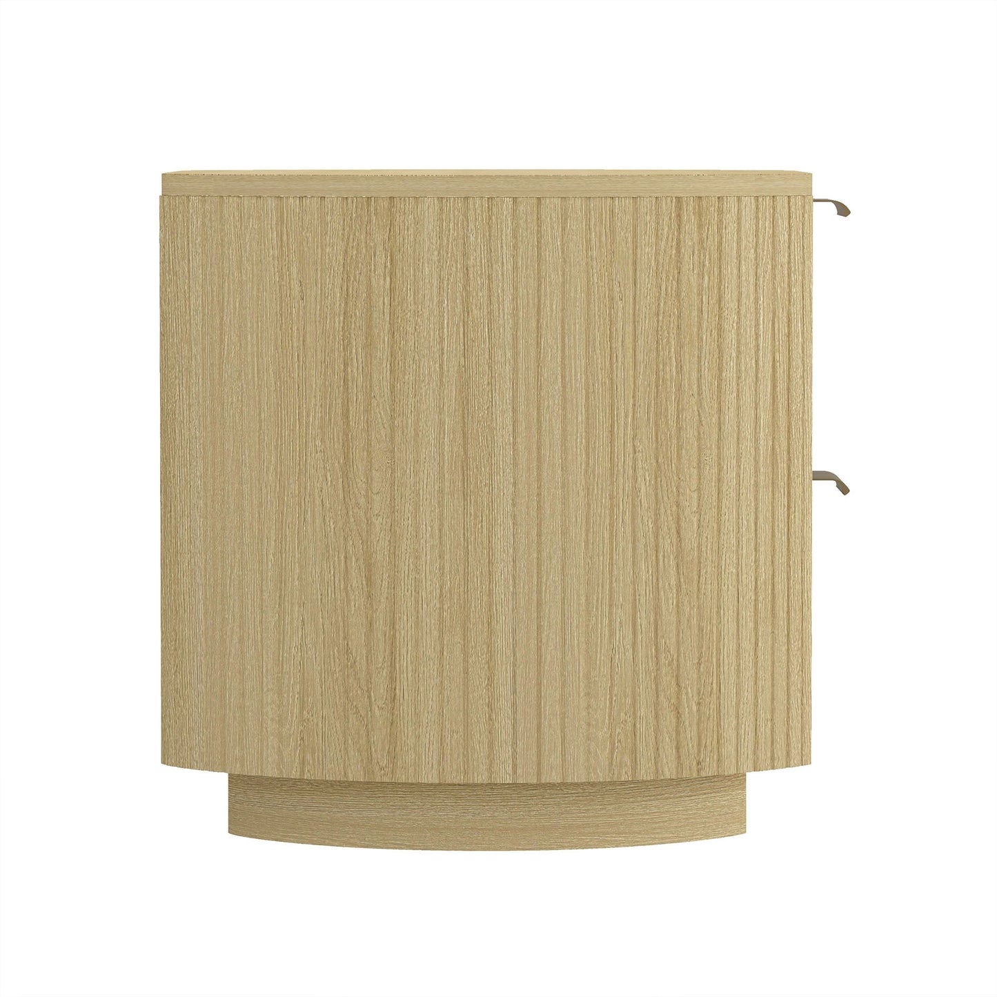 Olivia Nightstand in Natural Oak and Gold - Ornate Home