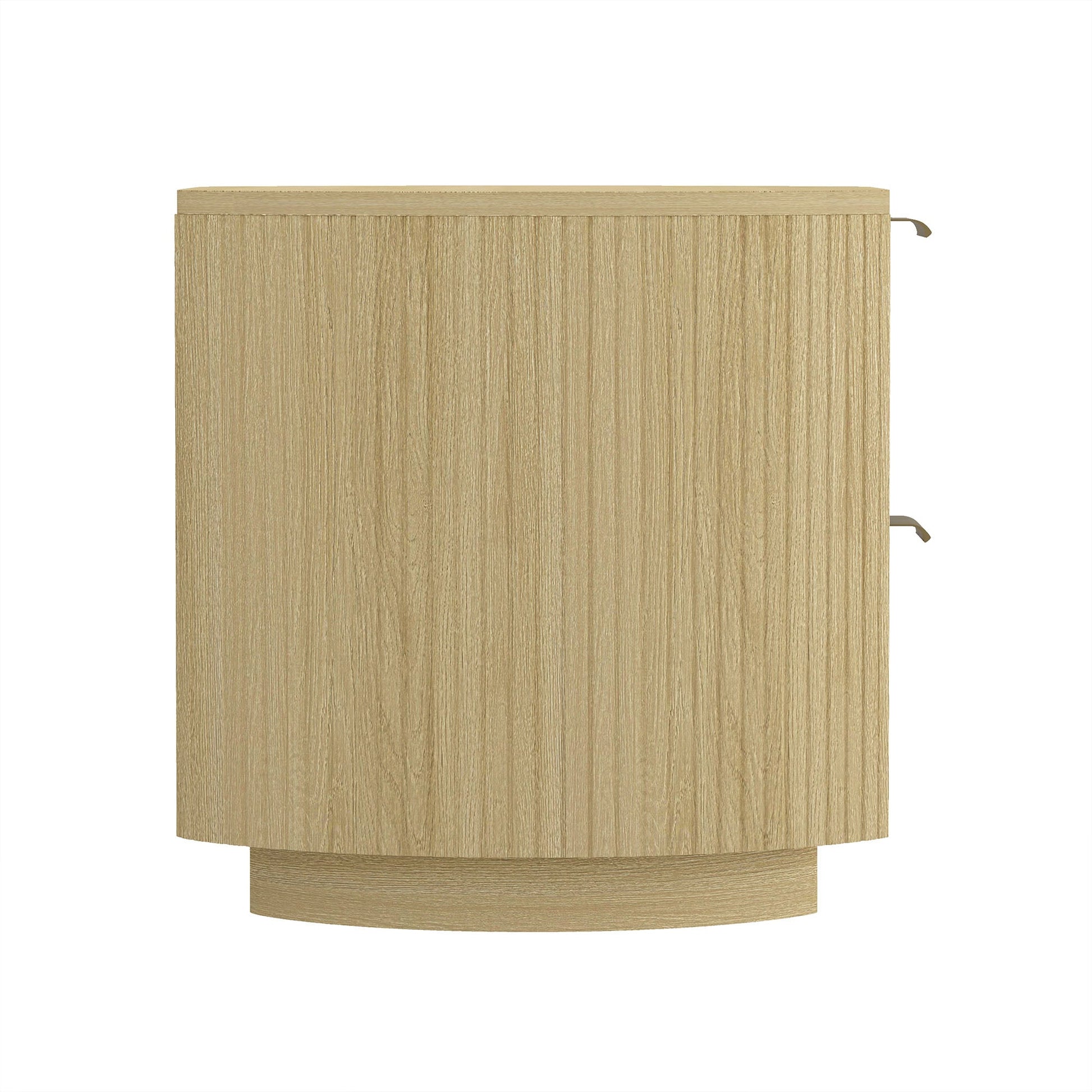 Olivia Nightstand in Natural Oak and Gold (set of 2) - Ornate Home