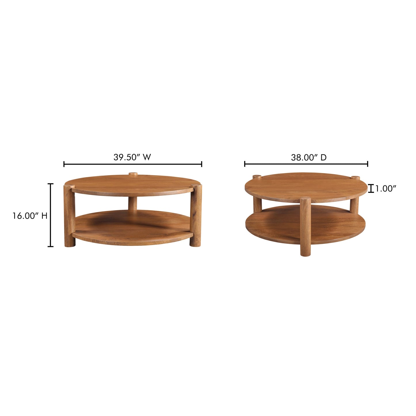 Olsen Vintage Brown Coffee Table - Ornate Home