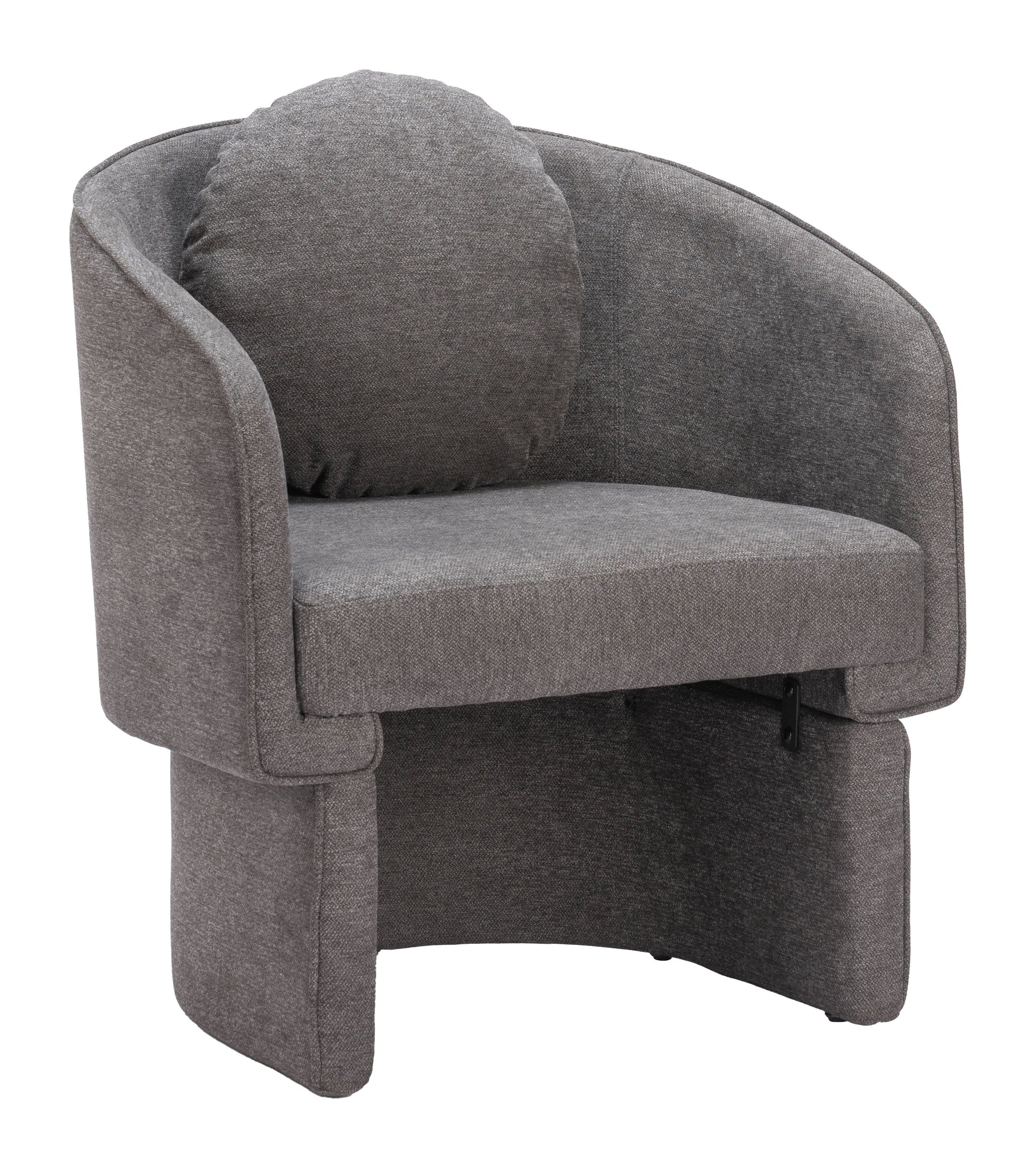 Olya Truffle Gray Accent Chair - Ornate Home