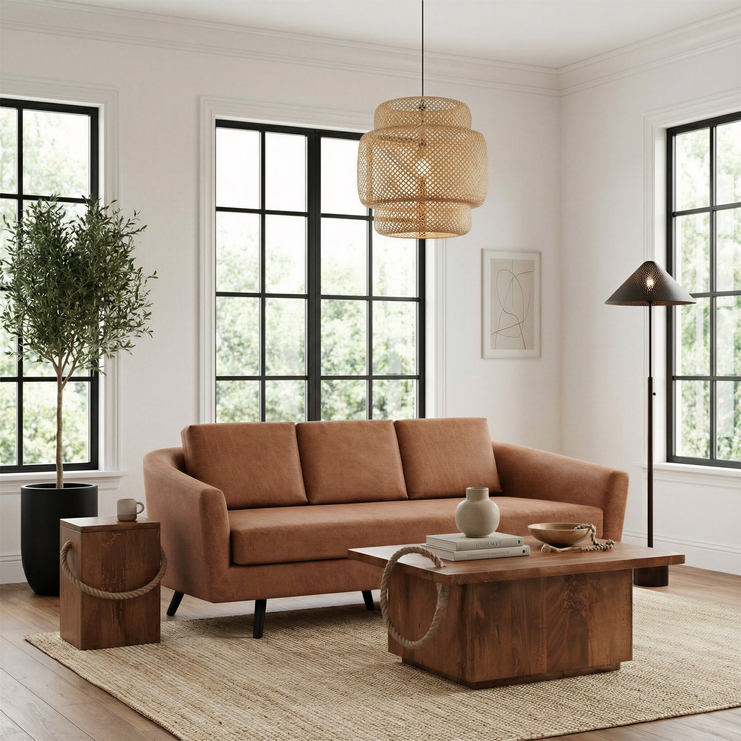 Omaga Walnut Storage Coffee Table - Ornate Home