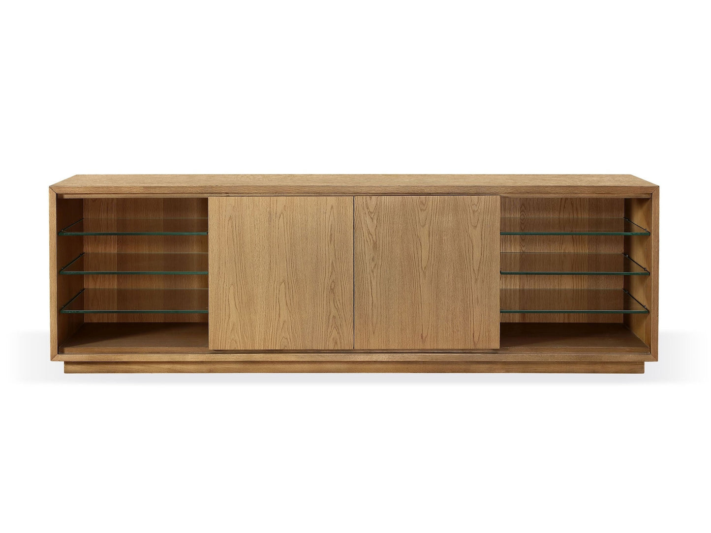 One Coastal Modern 84 inch TV Console in Bisque - Ornate Home