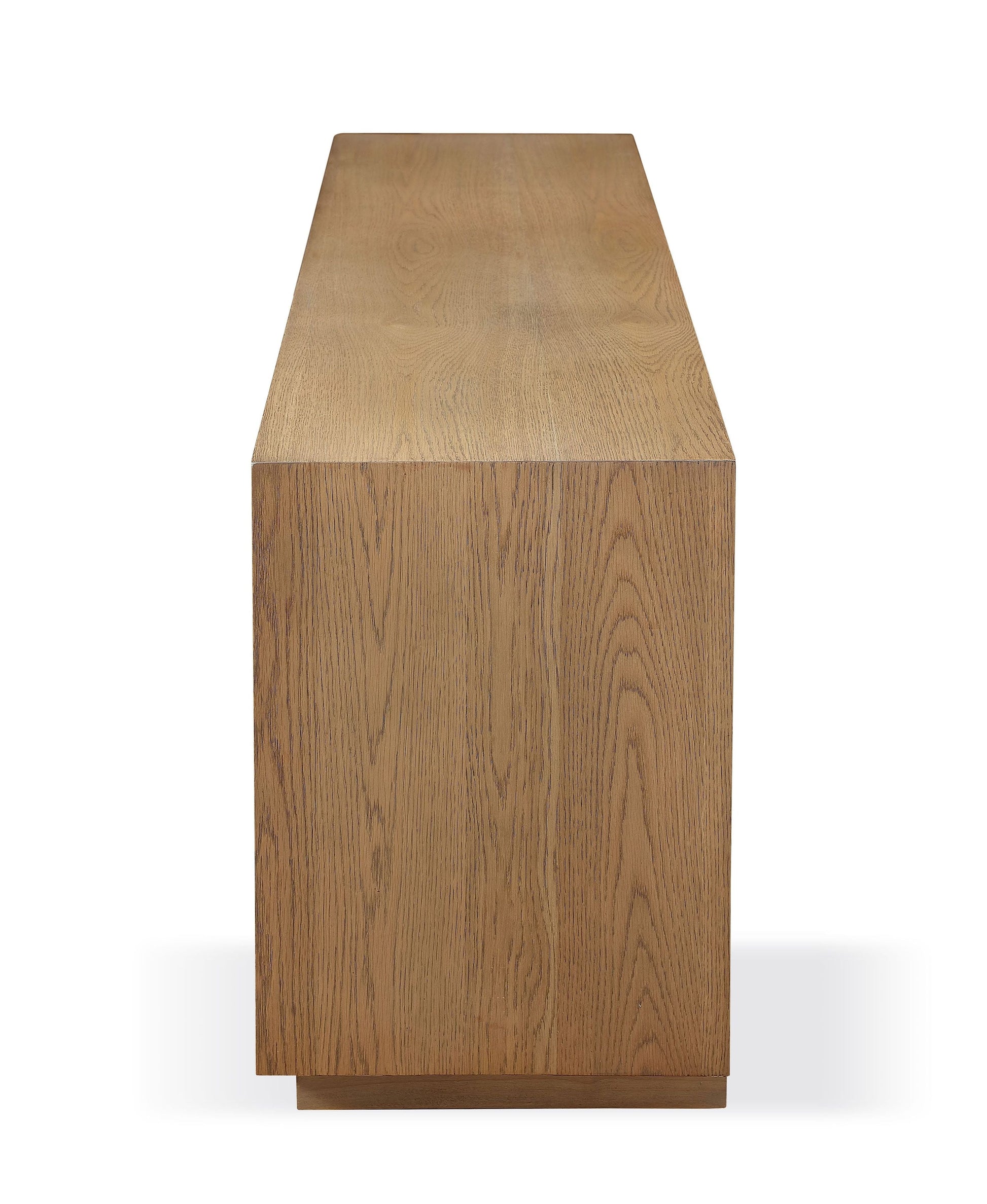 One Coastal Modern 84 inch TV Console in Bisque - Ornate Home