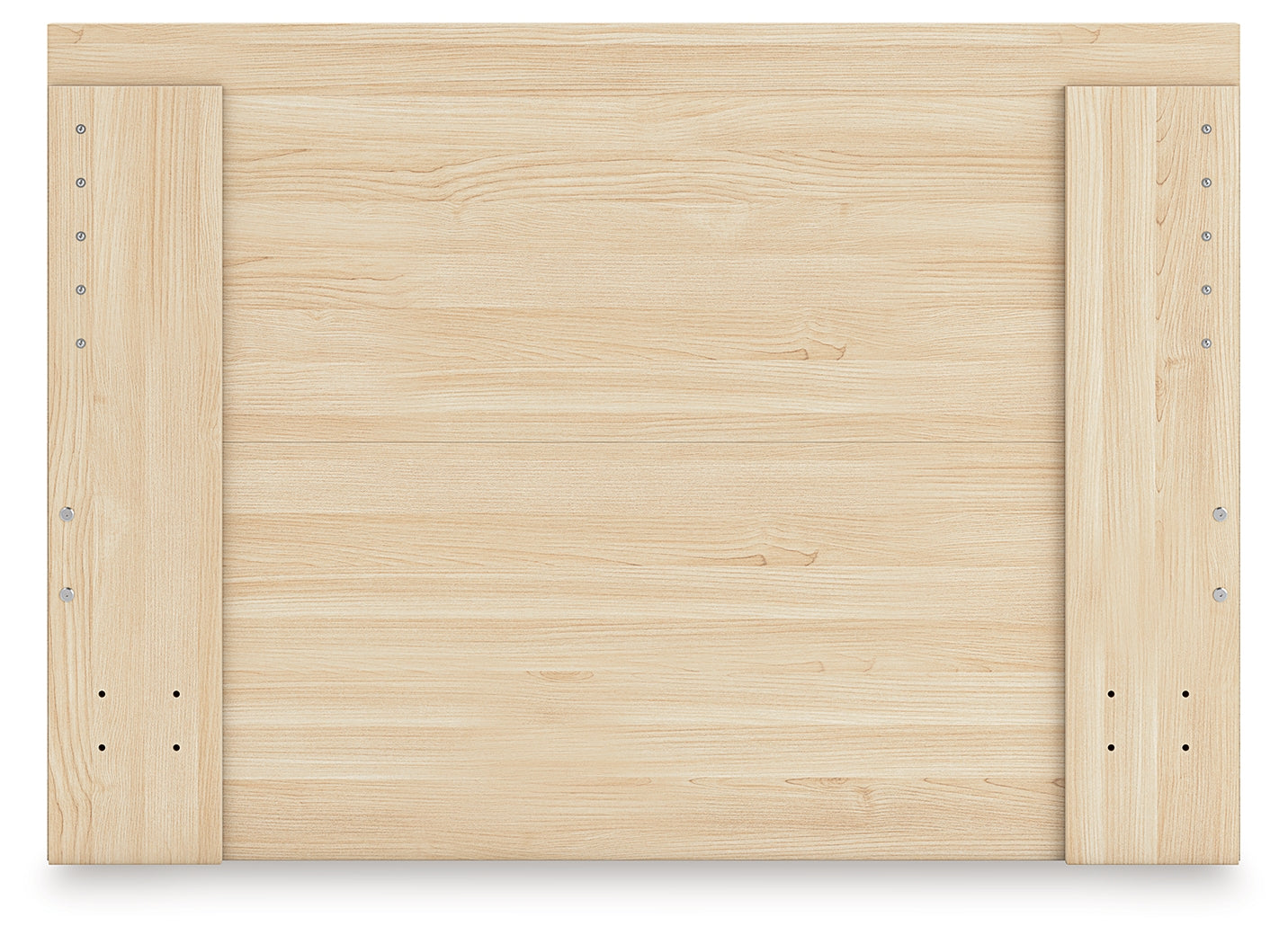 Onita Natural Full Panel Platform Bed- Viva Furn
