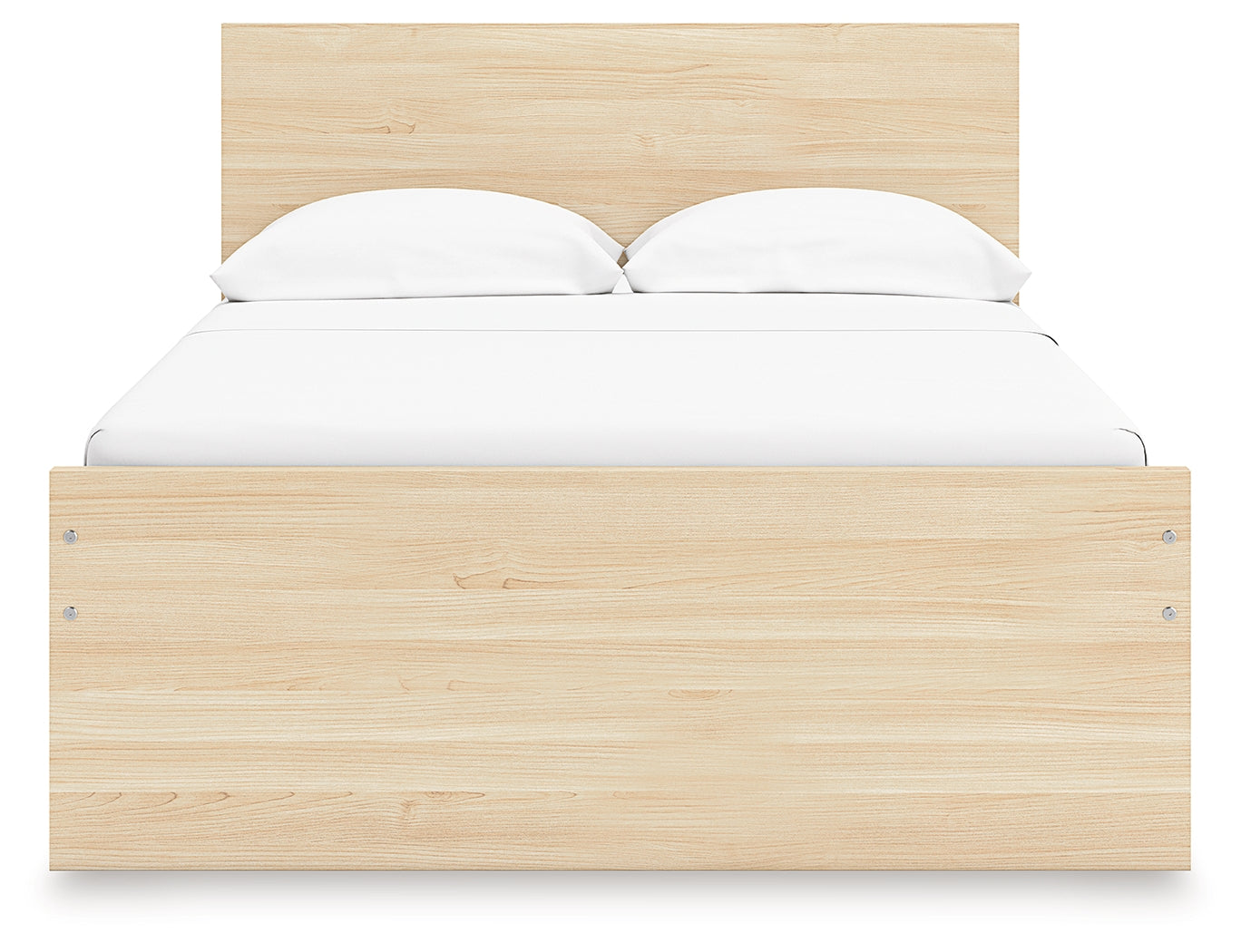 Onita Natural Full Panel Platform Bed- Viva Furn