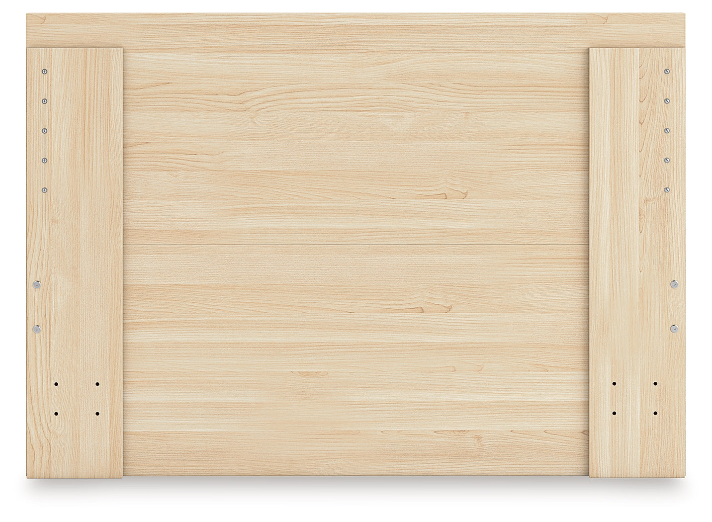 Onita Natural Full Panel Platform Bed with 1 Side Storage- Viva Furn