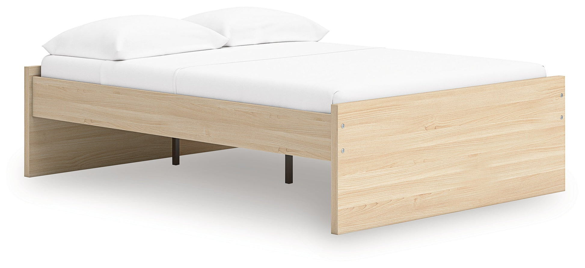 Onita Natural Full Platform Bed- Viva Furn