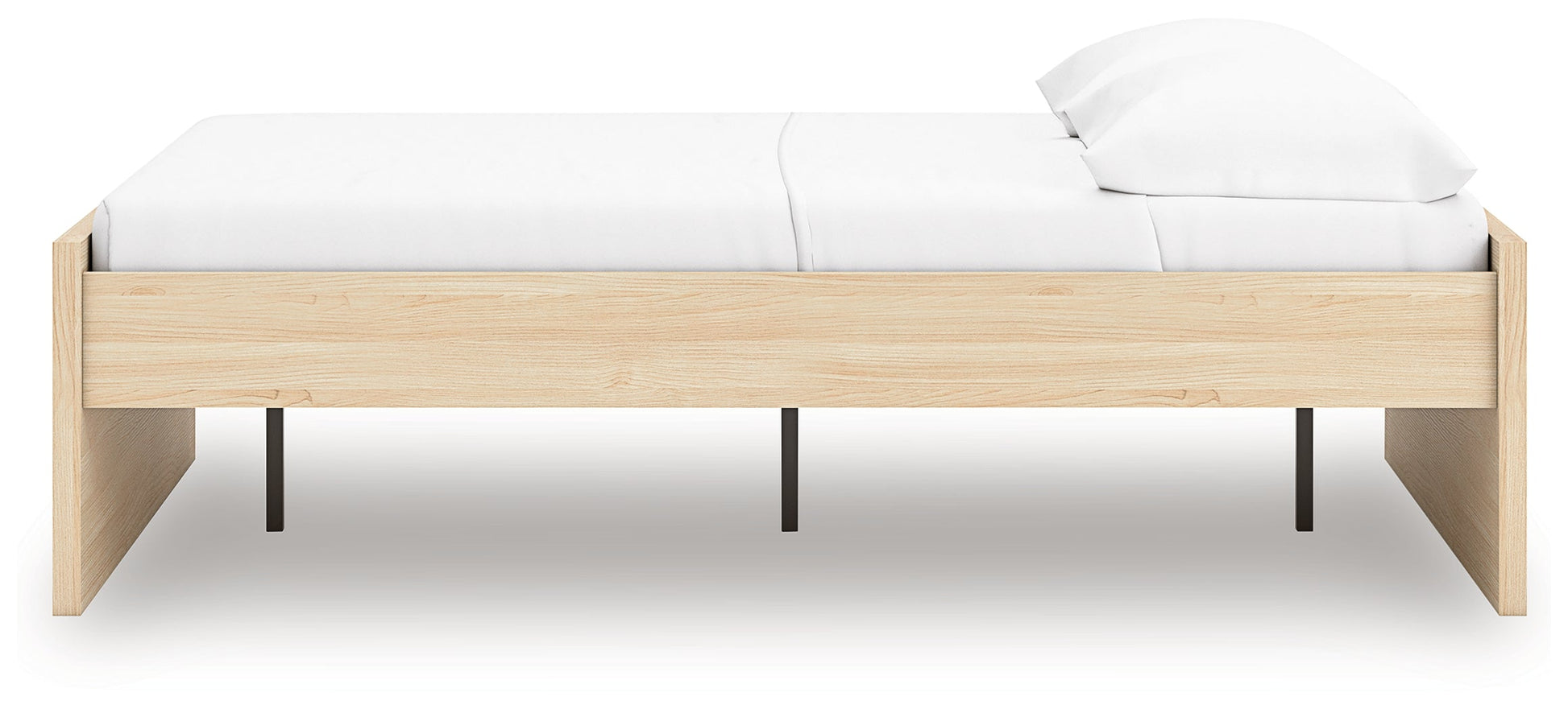 Onita Natural Full Platform Bed- Viva Furn