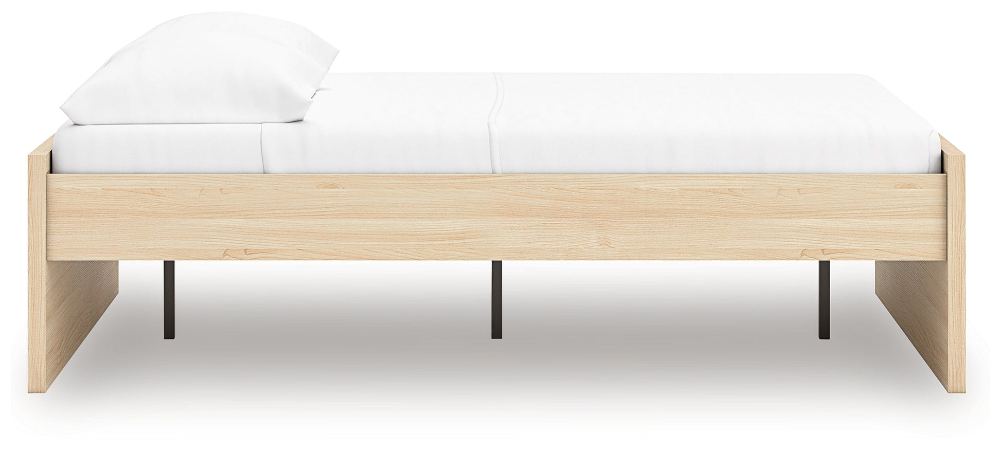 Onita Natural Full Platform Bed- Viva Furn