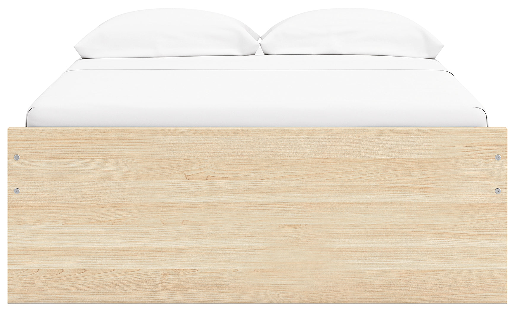 Onita Natural Full Platform Bed with 1 Side Storage- Viva Furn