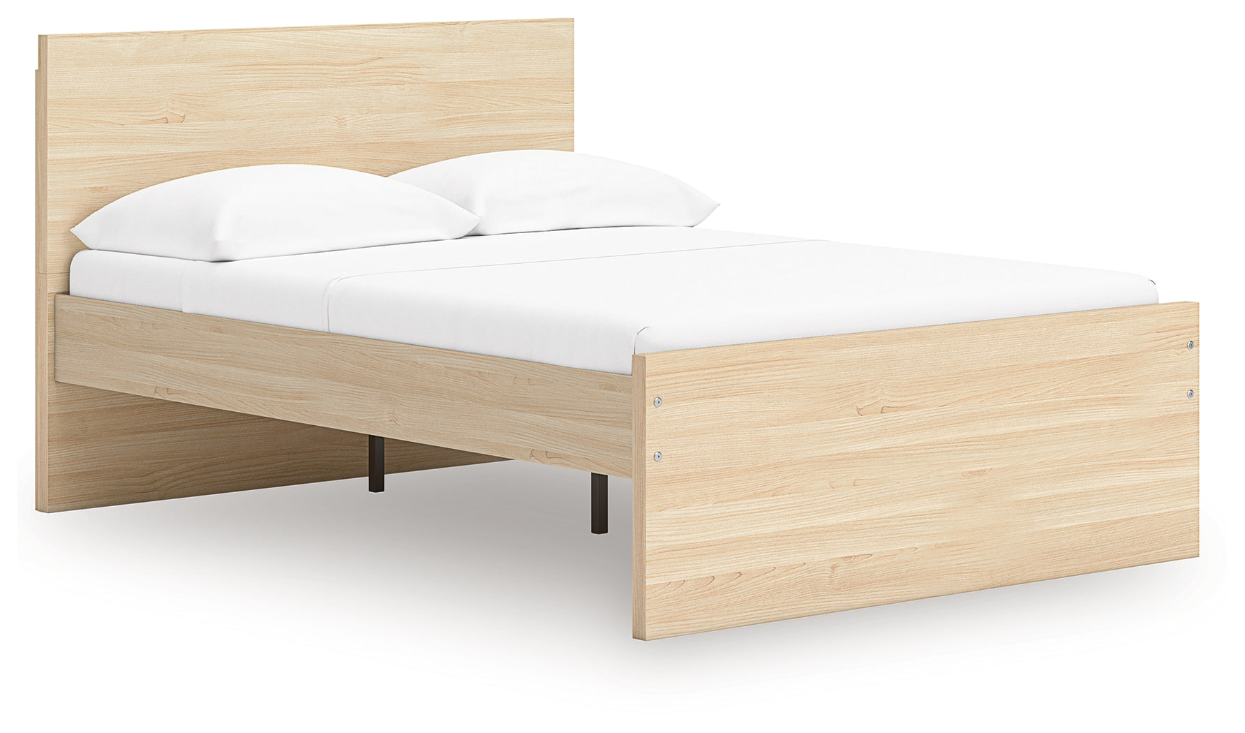 Onita Natural King Panel Platform Bed- Viva Furn