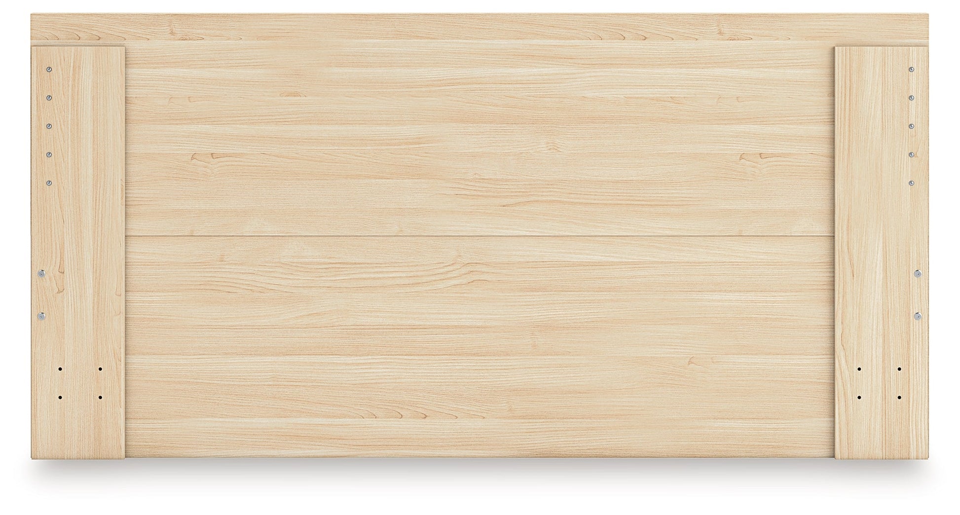 Onita Natural King Panel Platform Bed with 2 Side Storage- Viva Furn