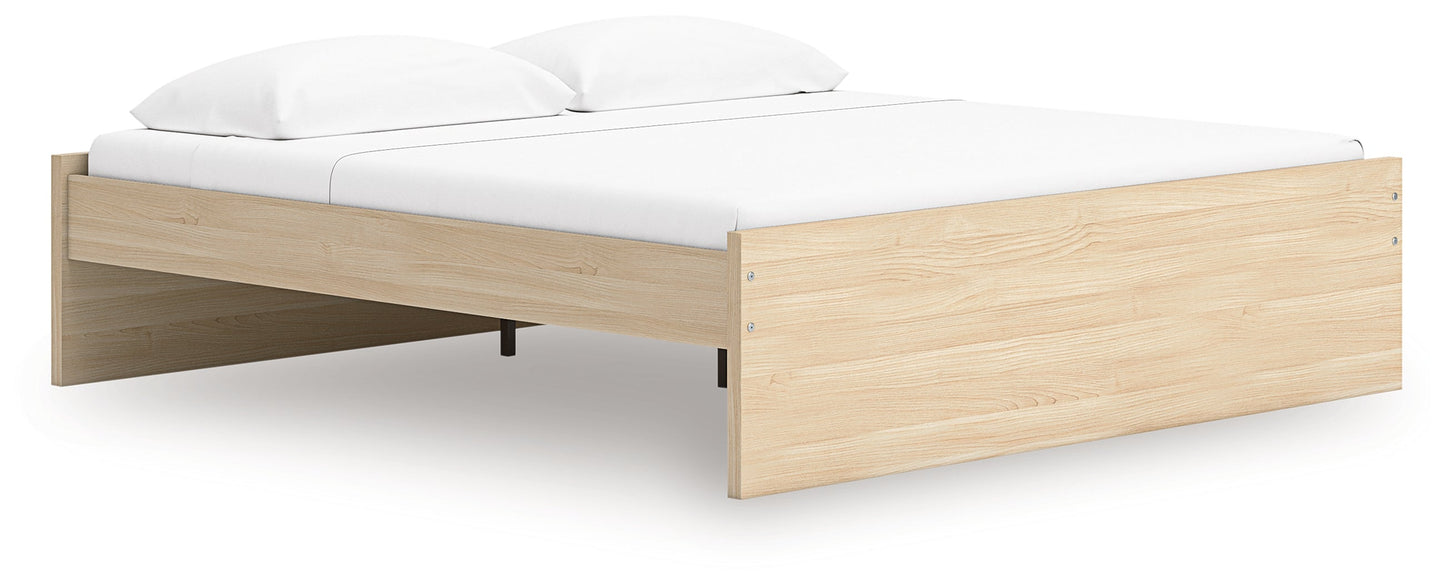 Onita Natural King Platform Bed- Viva Furn