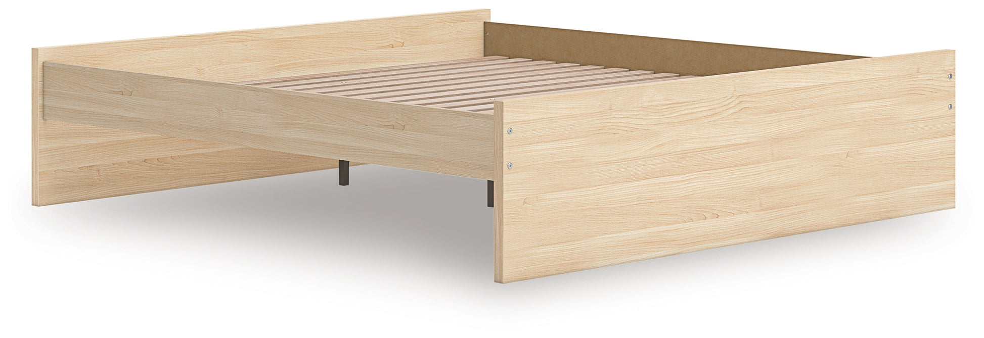 Onita Natural King Platform Bed- Viva Furn