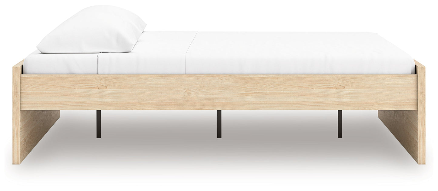 Onita Natural King Platform Bed- Viva Furn