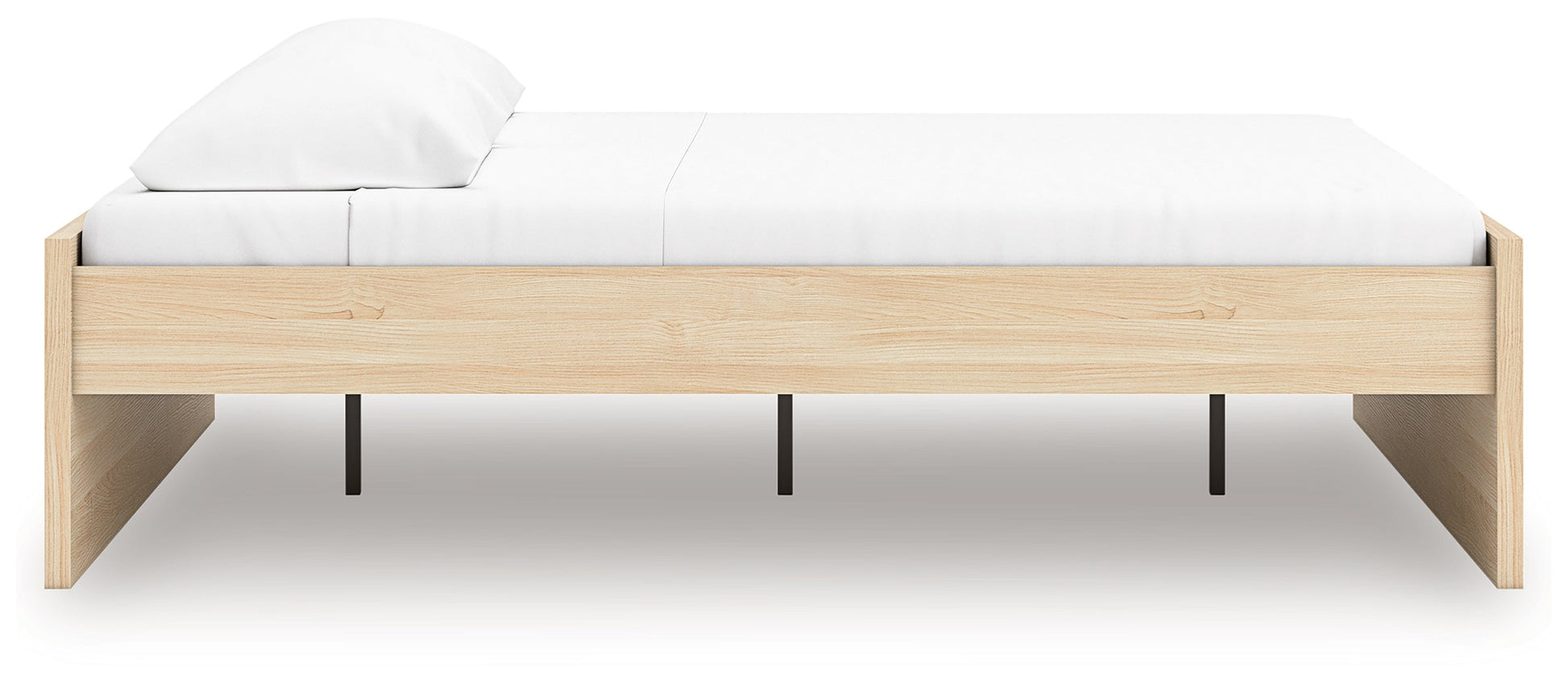 Onita Natural King Platform Bed- Viva Furn