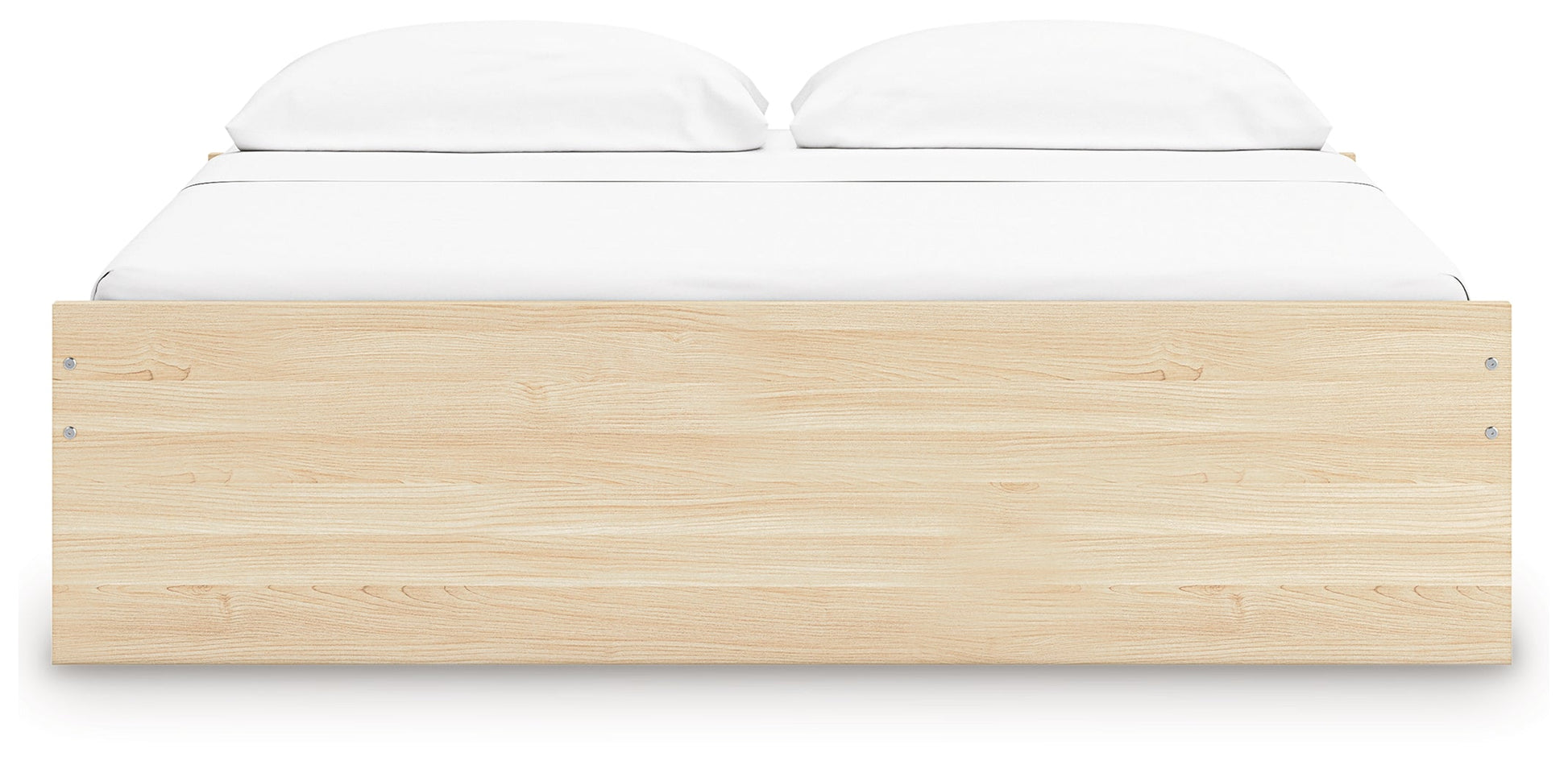 Onita Natural King Platform Bed with 1 Side Storage- Viva Furn