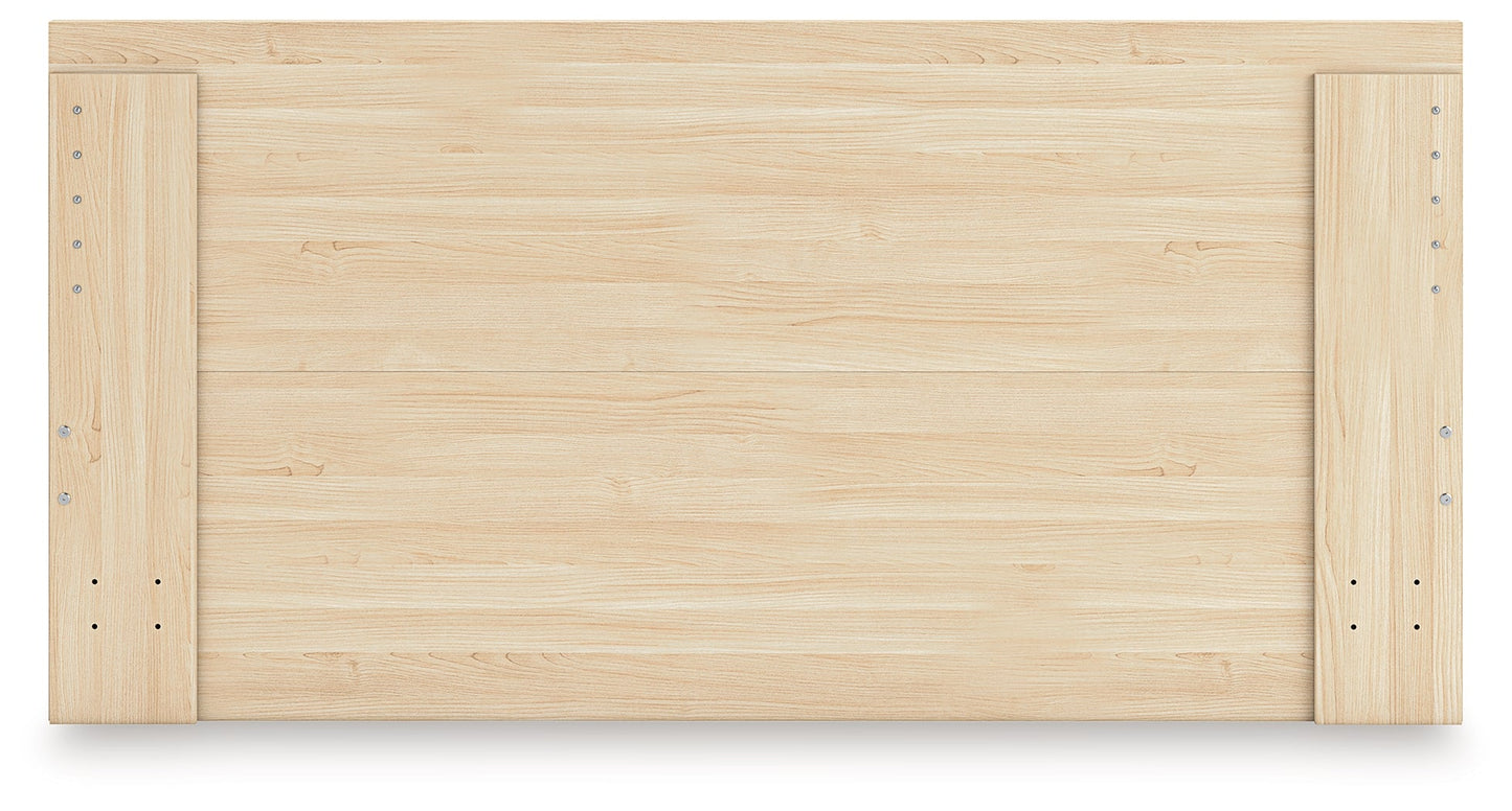 Onita Natural Queen Panel Platform Bed- Viva Furn