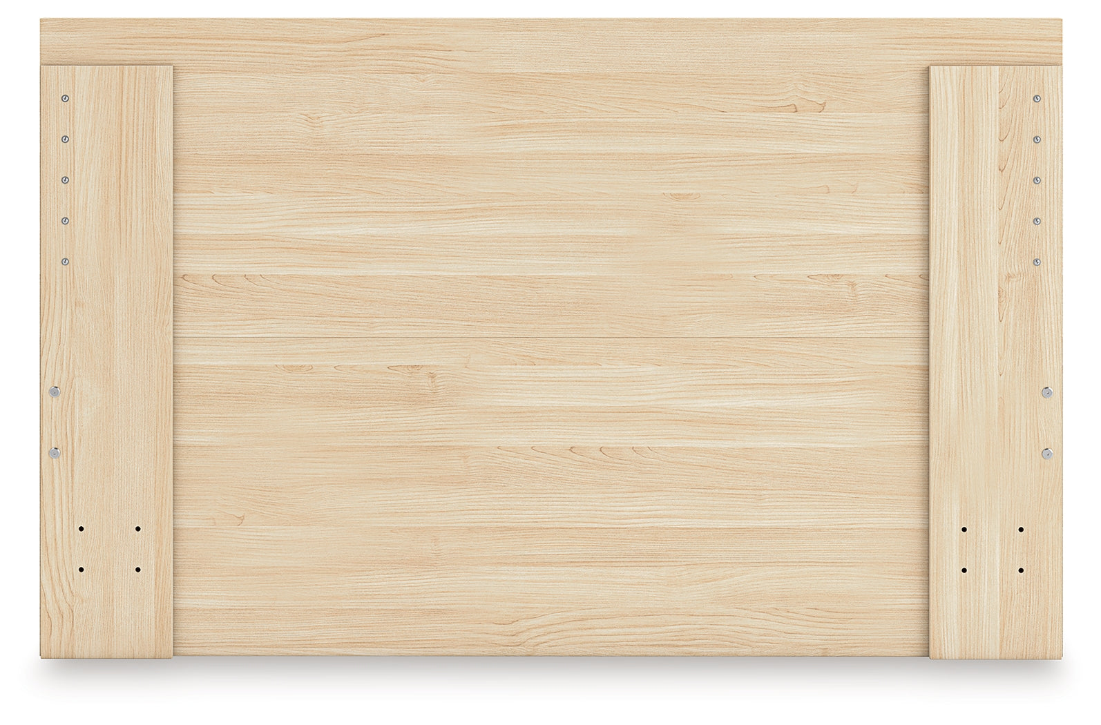 Onita Natural Queen Panel Platform Bed with 1 Side Storage- Viva Furn