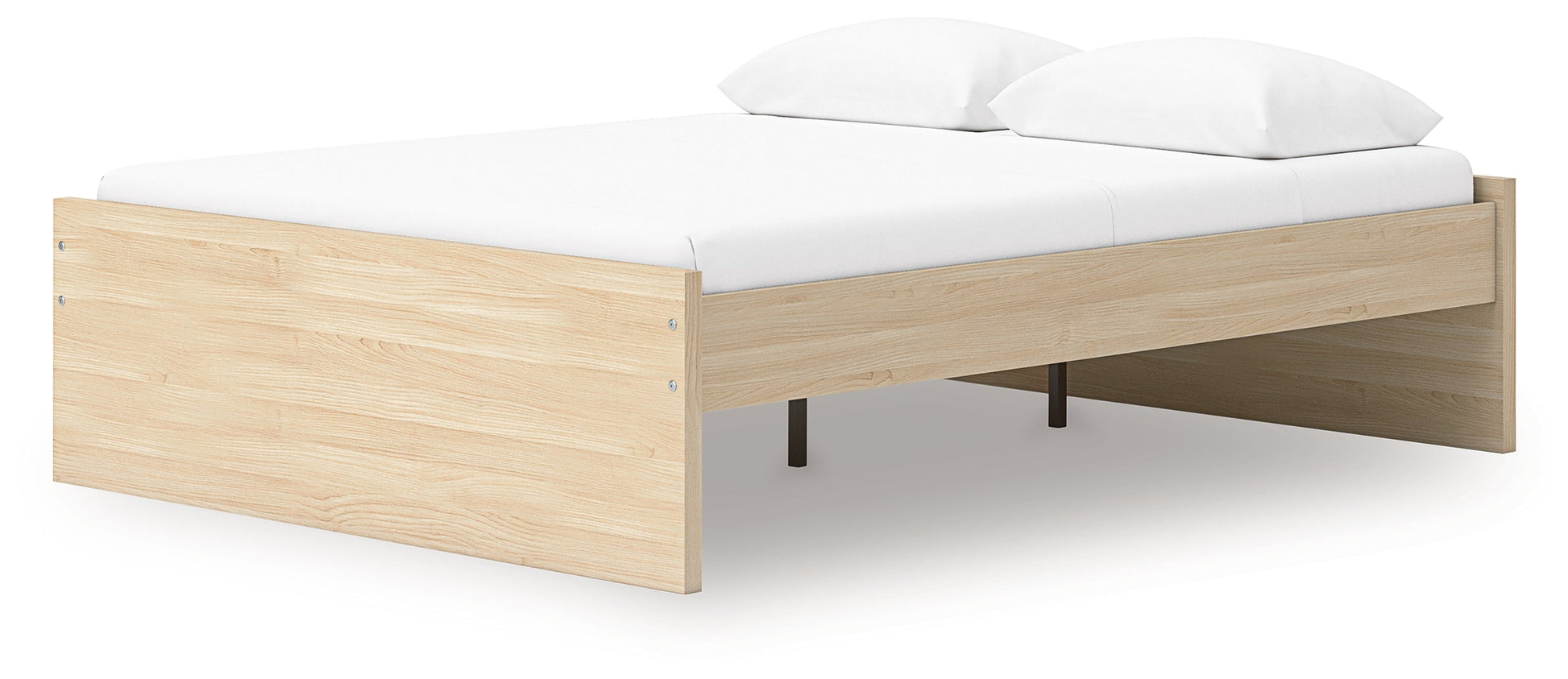 Onita Natural Queen Platform Bed- Viva Furn