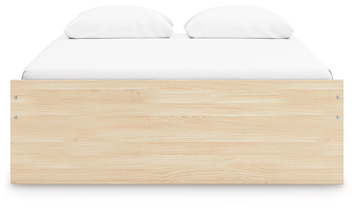 Onita Natural Queen Platform Bed- Viva Furn