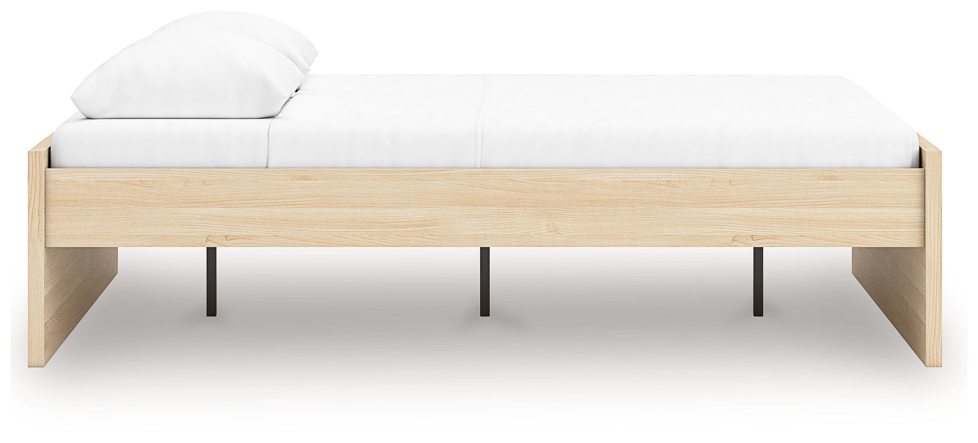 Onita Natural Queen Platform Bed- Viva Furn