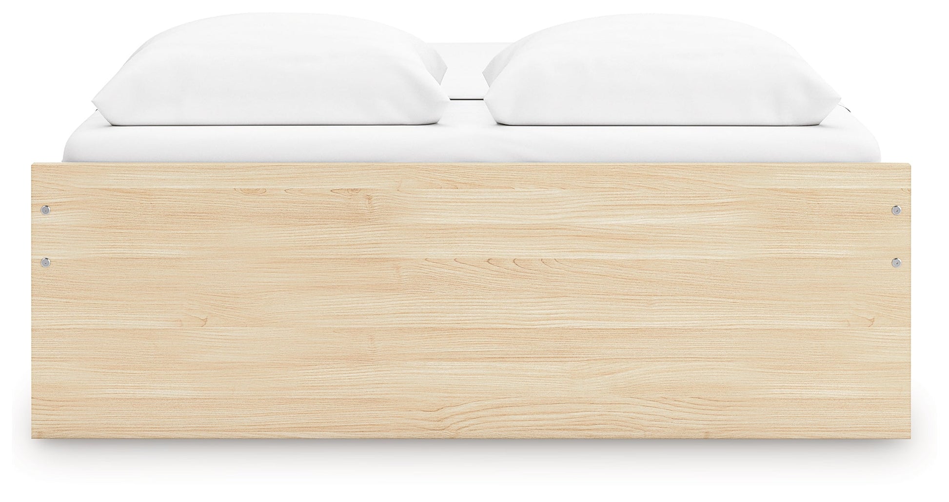 Onita Natural Queen Platform Bed with 1 Side Storage- Viva Furn