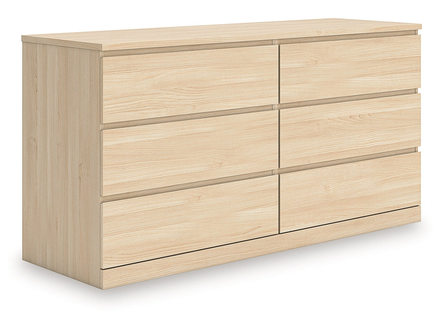 Onita Natural Six Drawer Dresser- Viva Furn