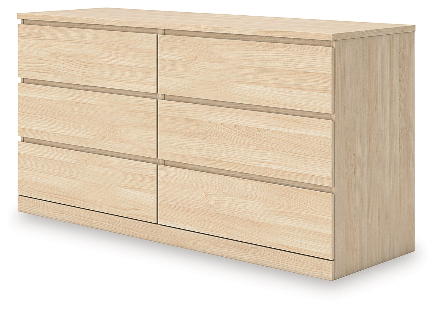 Onita Natural Six Drawer Dresser- Viva Furn