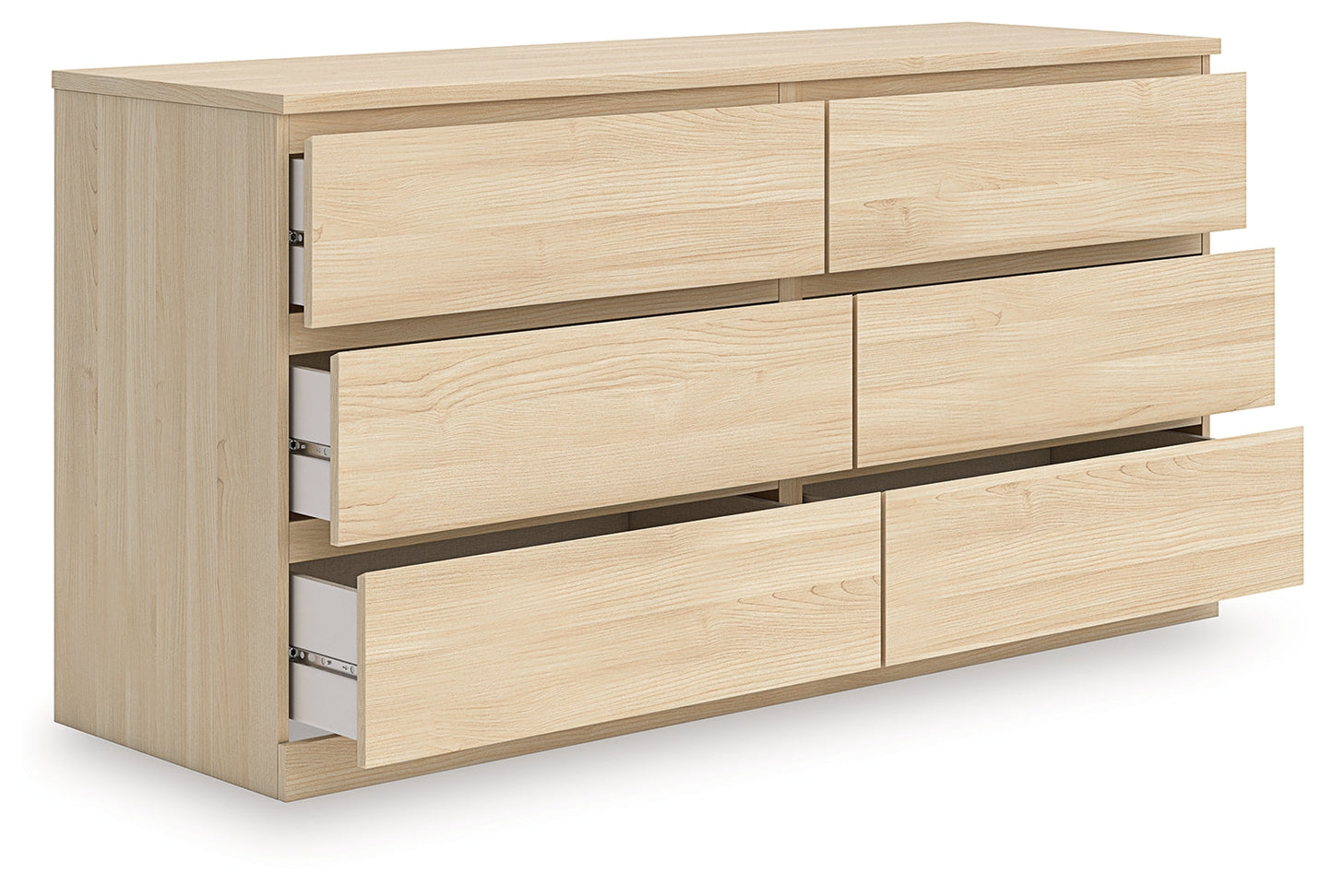 Onita Natural Six Drawer Dresser- Viva Furn