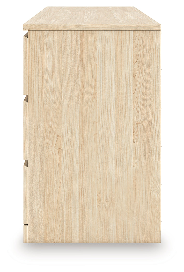 Onita Natural Six Drawer Dresser- Viva Furn