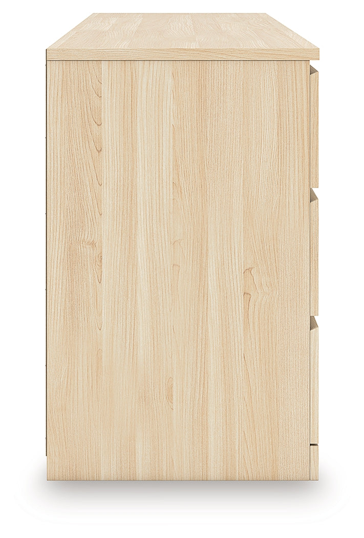 Onita Natural Six Drawer Dresser- Viva Furn