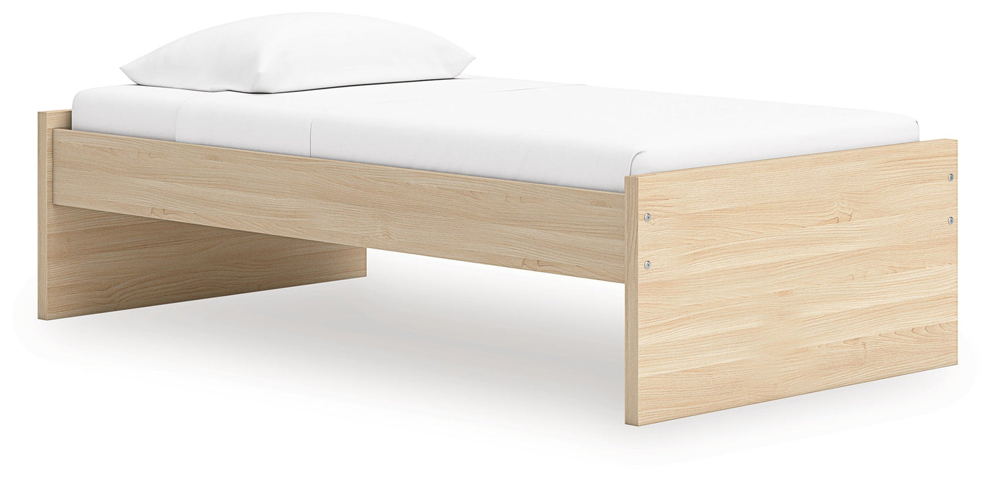 Onita Natural Twin Platform Bed- Viva Furn