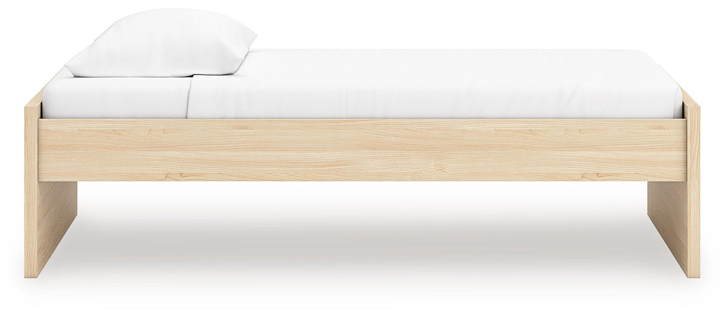 Onita Natural Twin Platform Bed- Viva Furn