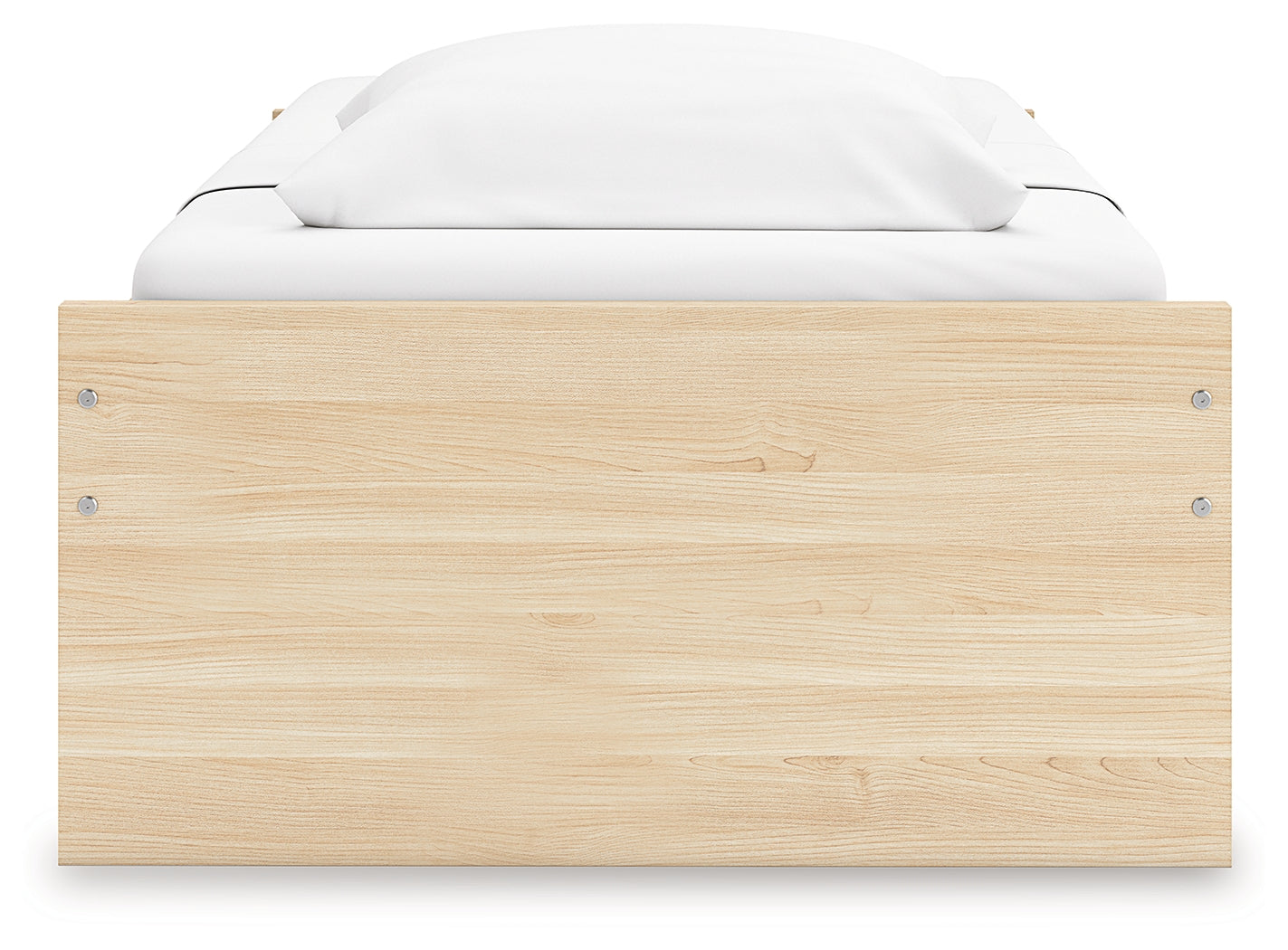 Onita Natural Twin Platform Bed with 1 Side Storage- Viva Furn
