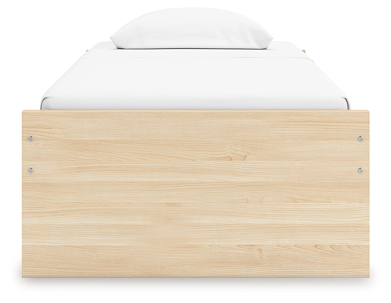 Onita Natural Twin Platform Bed with 1 Side Storage- Viva Furn