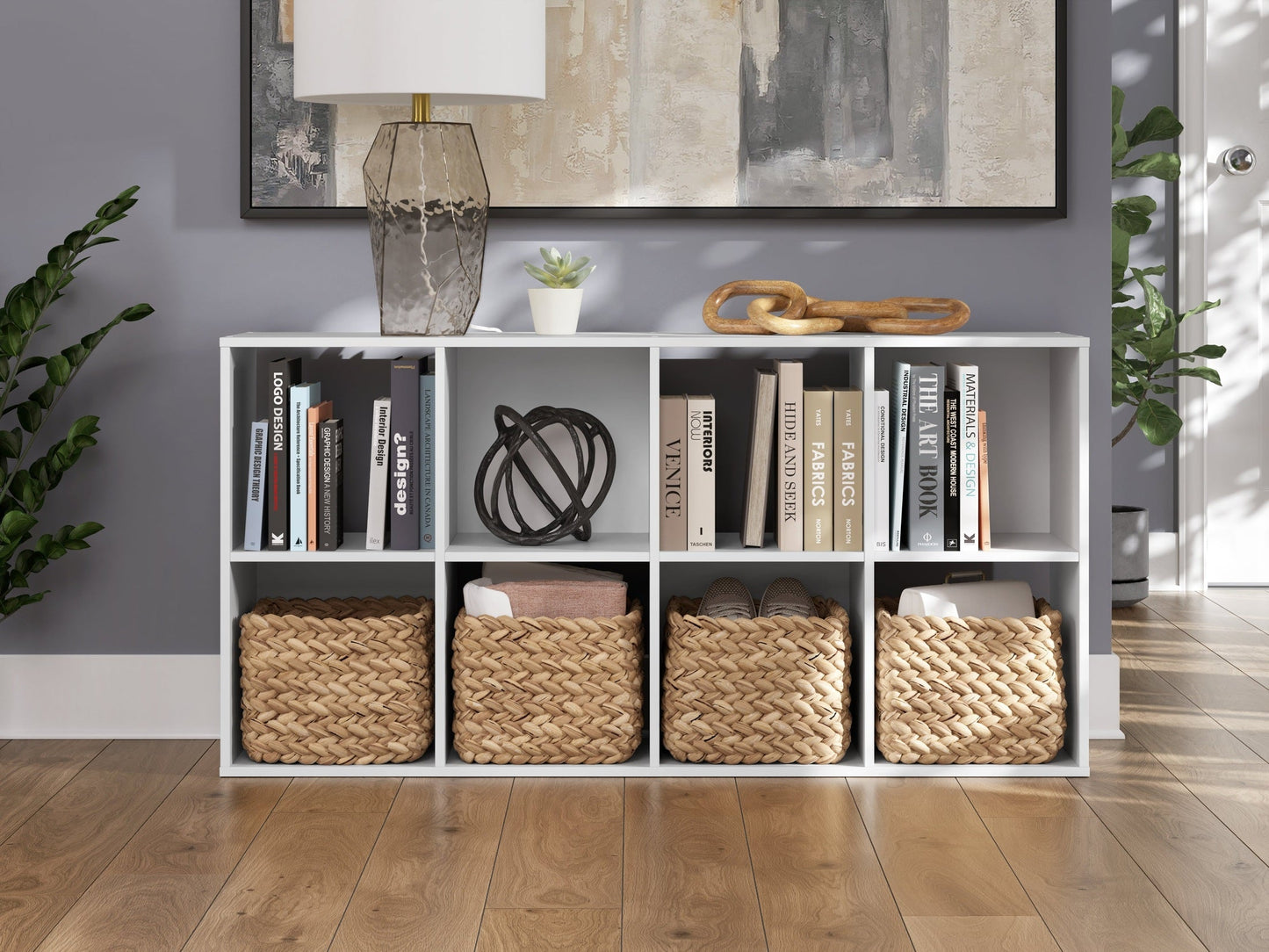 Onita White Eight Cube Organizer- Viva Furn