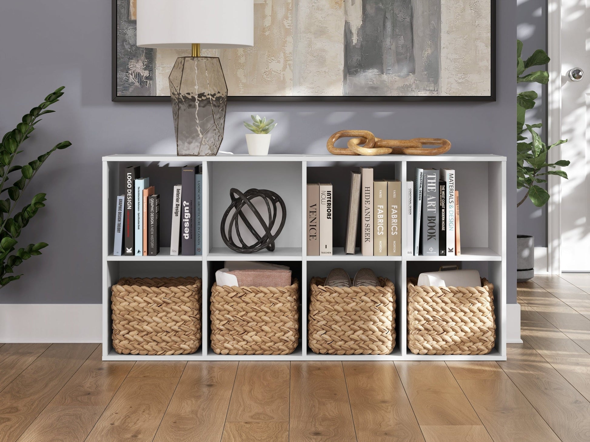 Onita White Eight Cube Organizer- Viva Furn