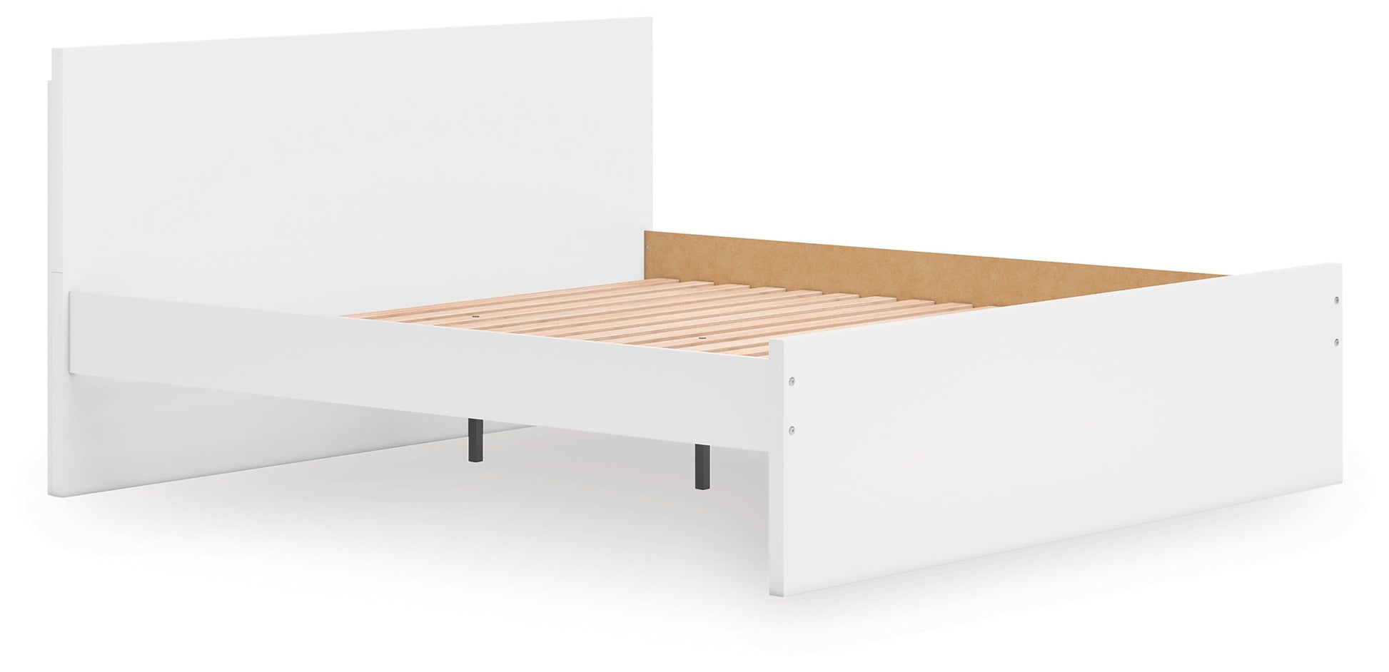 Onita White King Panel Platform Bed- Viva Furn