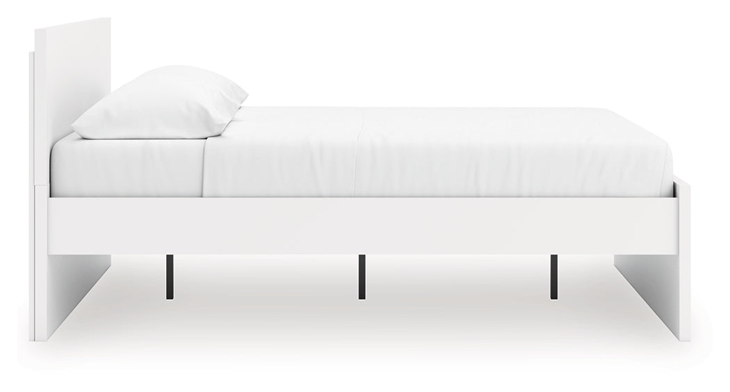 Onita White King Panel Platform Bed- Viva Furn