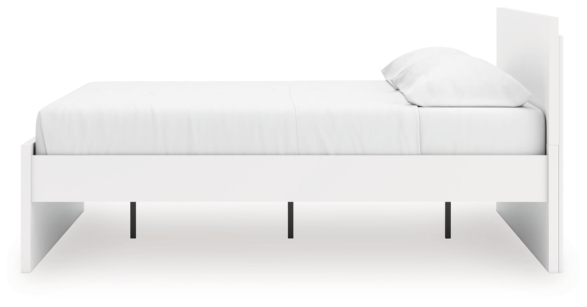 Onita White King Panel Platform Bed- Viva Furn