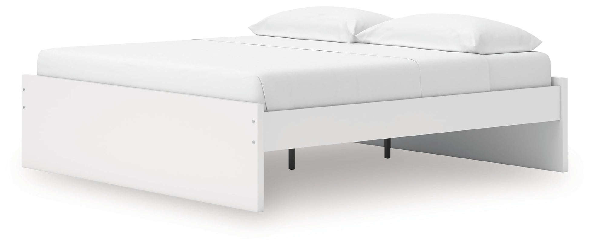 Onita White King Platform Bed- Viva Furn
