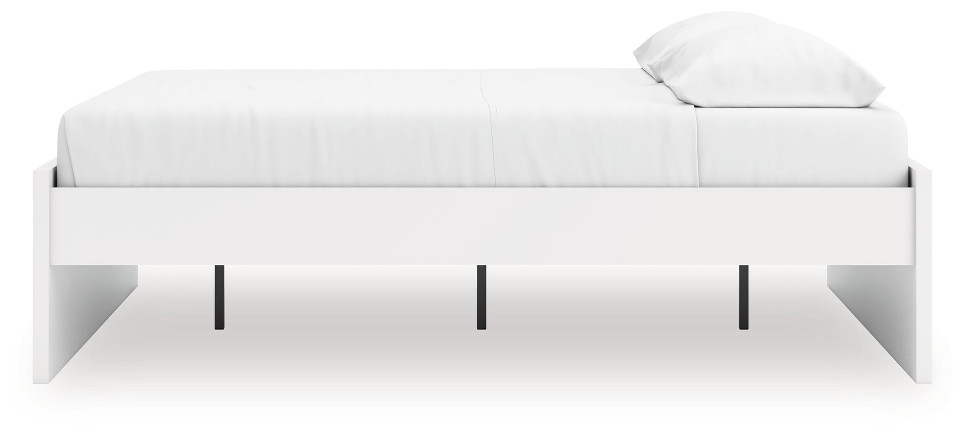 Onita White King Platform Bed- Viva Furn