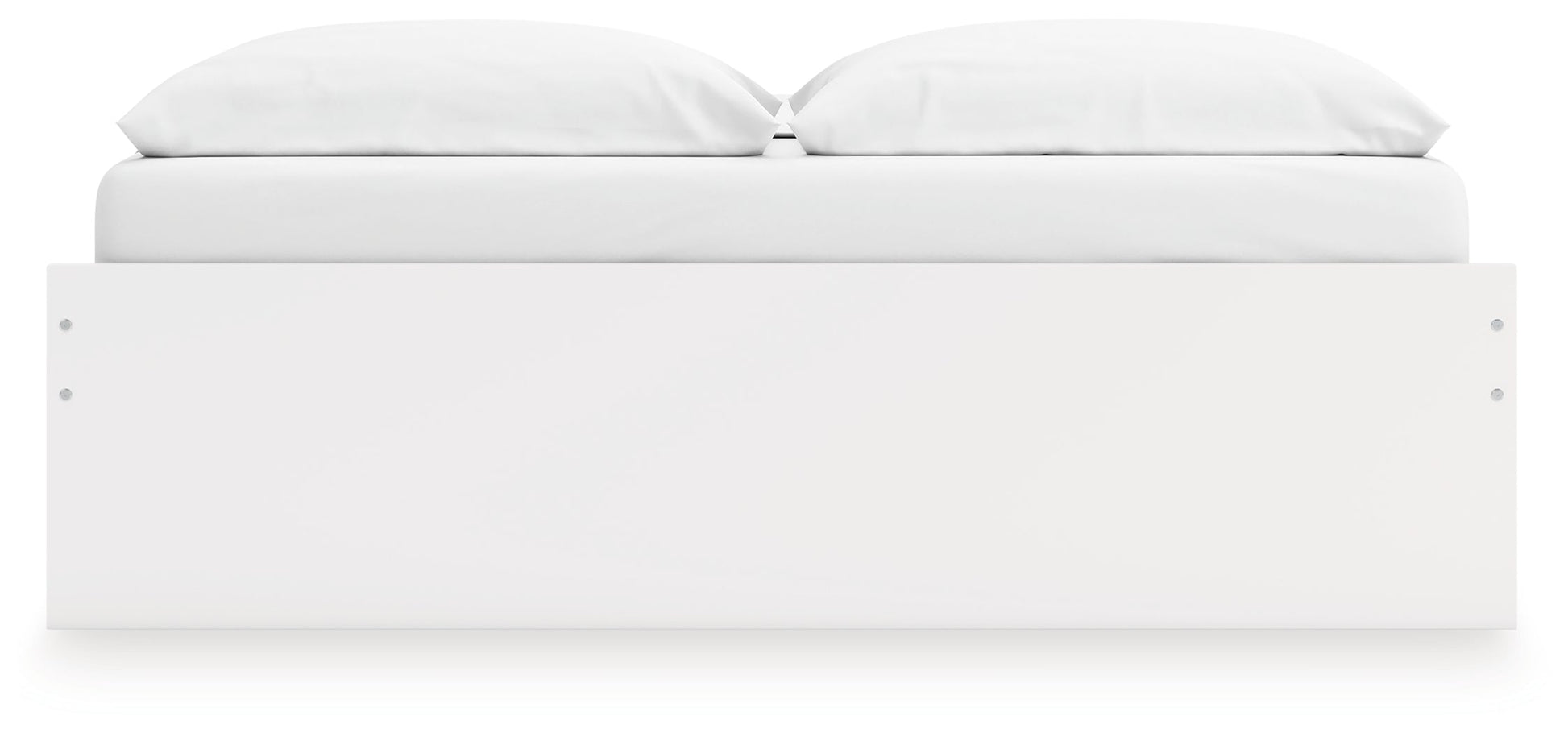 Onita White King Platform Bed with 1 Side Storage- Viva Furn