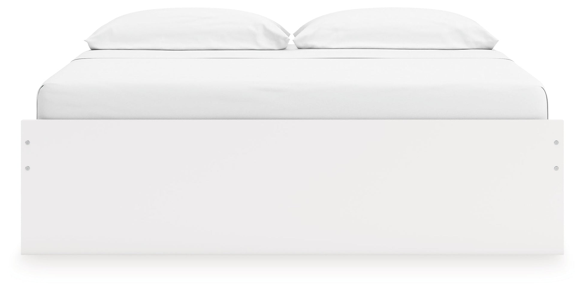 Onita White King Platform Bed with 2 Side Storage- Viva Furn