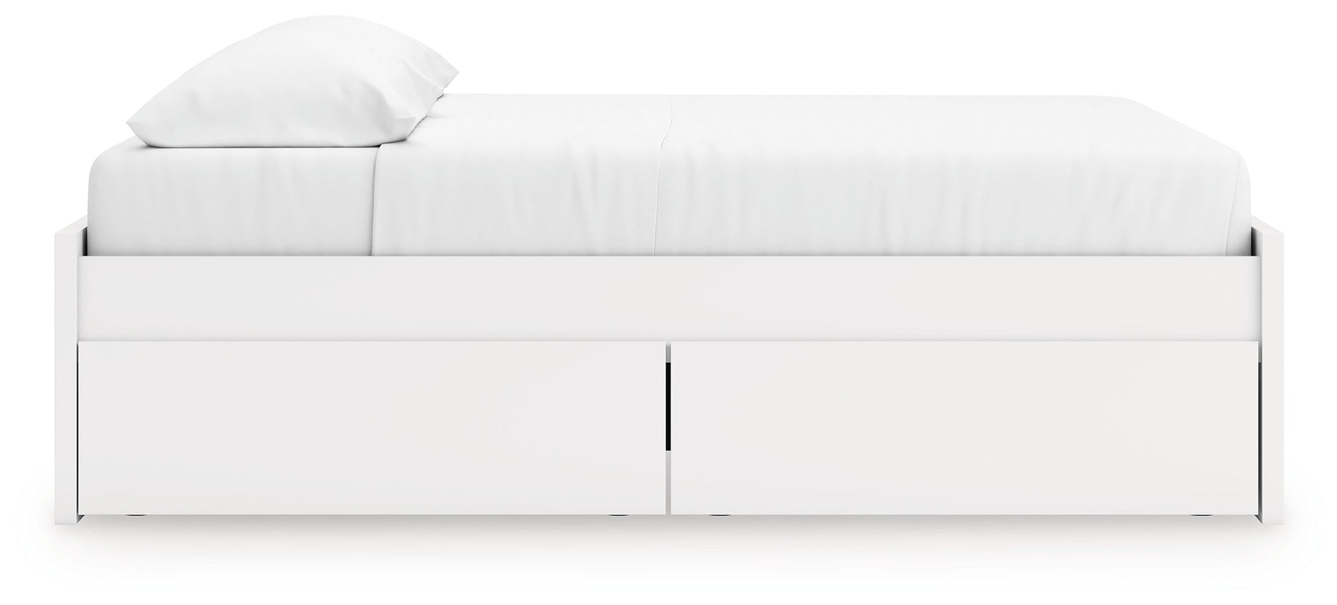 Onita White King Platform Bed with 2 Side Storage- Viva Furn